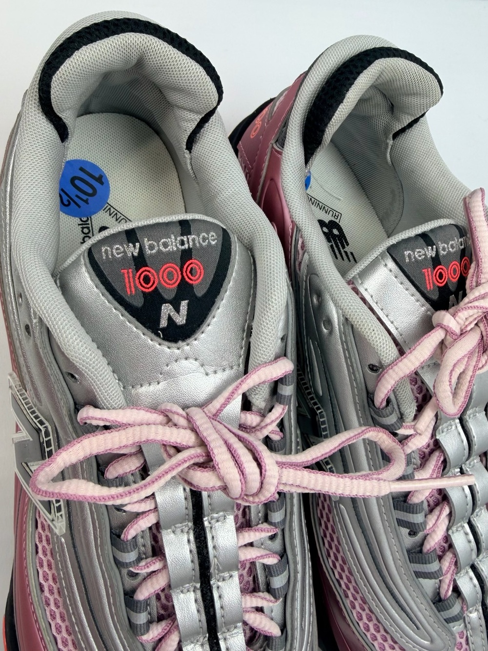 New Balance 1000 Pink Taffy Silver Metallic M1000U Women's 12 / Men's 10.5 NEW - Picture 7 of 16